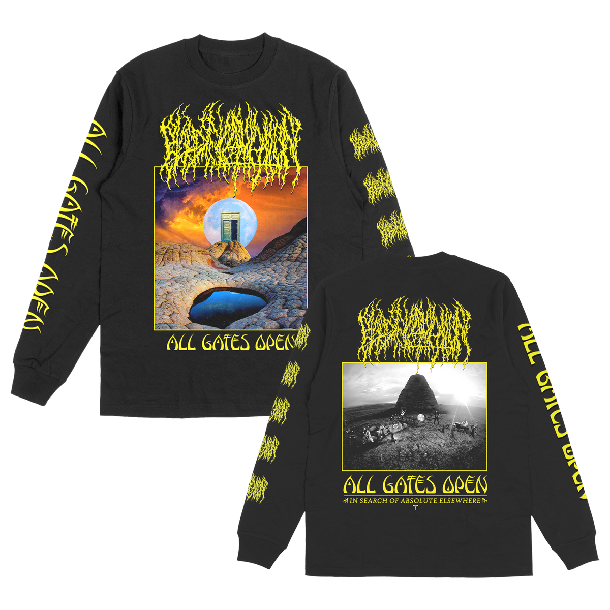 Blood Incantation (All Gates Open Album Cover Black) Longsleeve